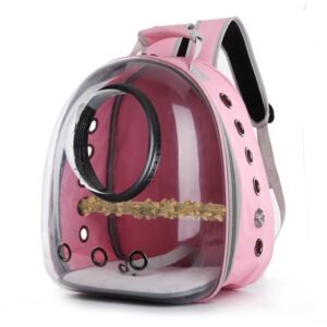 Pet Bag Myna Parrot Outing Carrying Bag - Pink