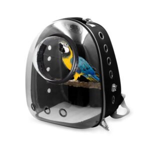 Pet Bag Myna Parrot Outing Carrying Bag - Black