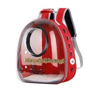 Pet bag Starling Parrot Outing Portable Bag Multifunctional - Red