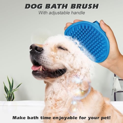 2PCS Pet Grooming Tools - Double-Sided Brush for Shedding and Bathing, Suitable for Short/Long Haired Dogs Cats and Horses, Deshedding Dog Brush, Mane & Tail Combs for Horses - Pet Supplies (Blue) - Image 15