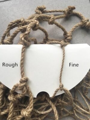 Parrot bird hemp rope climbing net - M With hook, Rough
