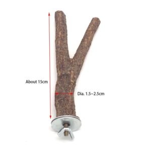 Parrot Log Tree Branch Standing Pole - Dia. 2.5cm 15cm