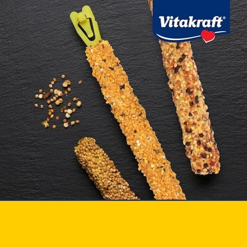 Vitakraft Crunch Sticks Parakeet Treat - Triple-Baked Millet Parakeet Treats with Natural Wood Center - Crunchy & Nutritious Bird Treat Sticks for Small Animals (12 Count, Honey, Egg, and Apple) - Image 11