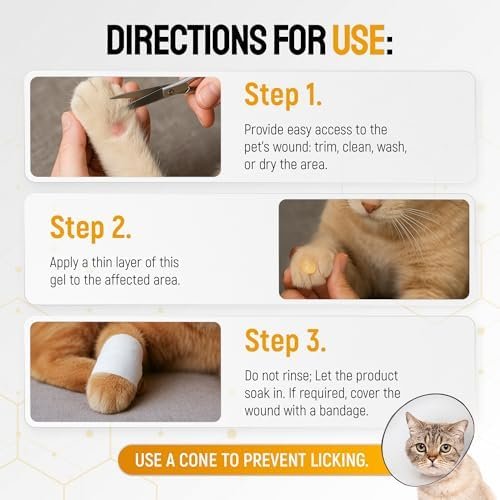 SILVER GRADE Dog Wound Care with Manuka Honey & Colloidal Silver for Scratches & Skin Irritations – Cat & Dog Hot Spot Treatment Gel Works as Honey Rapid Wound Repair for Horses – for All Pets – 2-Oz - Image 12