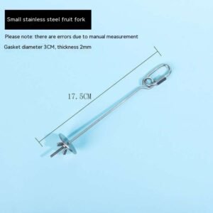 Parrot Stainless Steel Fruit Fork Hanging Toy - Small Size Fruit Fork