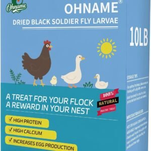 10LB Dried Black Soldier Fly Larvae for Chickens