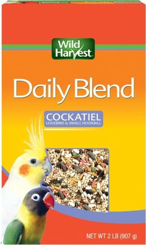 Wild Harvest Daily Blend Bird Food for Cockatiels, 2 lbs.