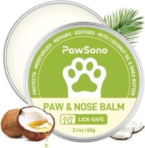 PawSono Lick-Safe Dog Paw & Nose Balm with Coconut Oil