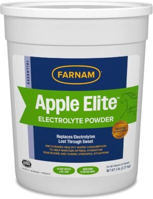 Farnam Apple Elite Horse Electrolytes Powder Supplement, 40 Day Supply