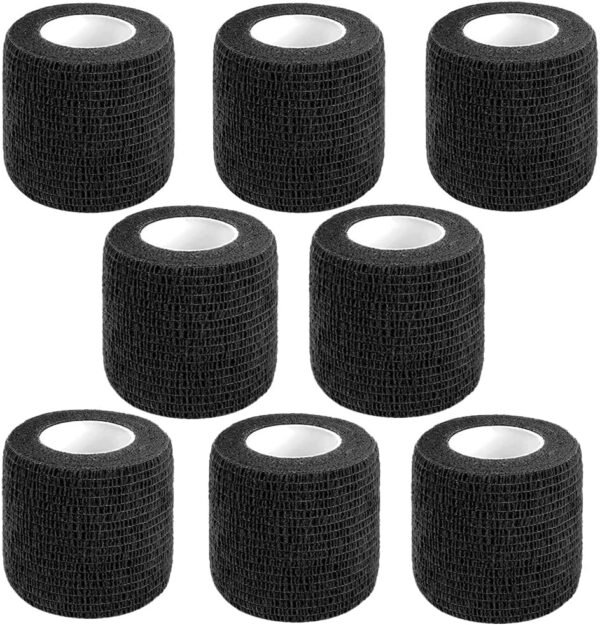 Self Adhesive Bandage Wrap,2" Black Cohesive Bandages Vet Wrap Sports Tape