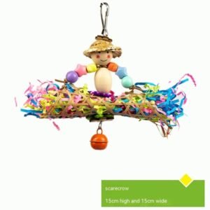 Parrot Gnawing Grinding Teeth And Mouth Toy Supplies - Scarecrow 35g