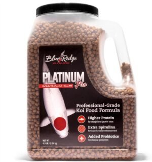 Blue Ridge Koi Platinum Pro 41% Protein Fish Food, 3/16" Pellets, 4.5 lb