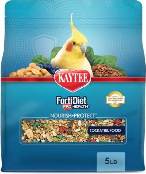 Kaytee Forti-Diet Pro Health Nourish+Protect Cockatiel Food, 5 lb