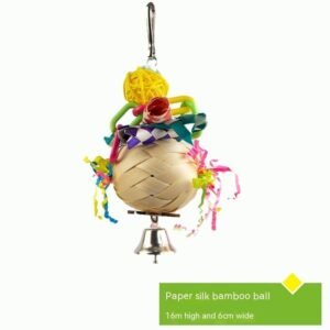 Parrot Gnawing Grinding Teeth And Mouth Toy Supplies - Scraps Of Paper Bamboo Weaving