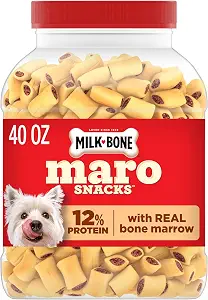 Milk-Bone MaroSnacks Small Dog Treats with Real Bone Marrow, 40 Oz.