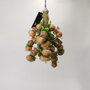 Pet Supplies Toy Parrot Nut Bite String Bite Toy - B