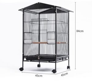 Large Outdoor Parrot Birdcage Bold - Black