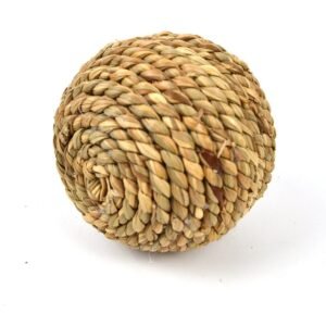 Hamster Rabbit Parrot Pet Scratching Straw Ball - Solid 55CM Straw Rope Ball