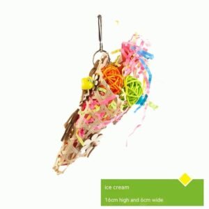 Parrot Gnawing Grinding Teeth And Mouth Toy Supplies - Ice Cream 20g